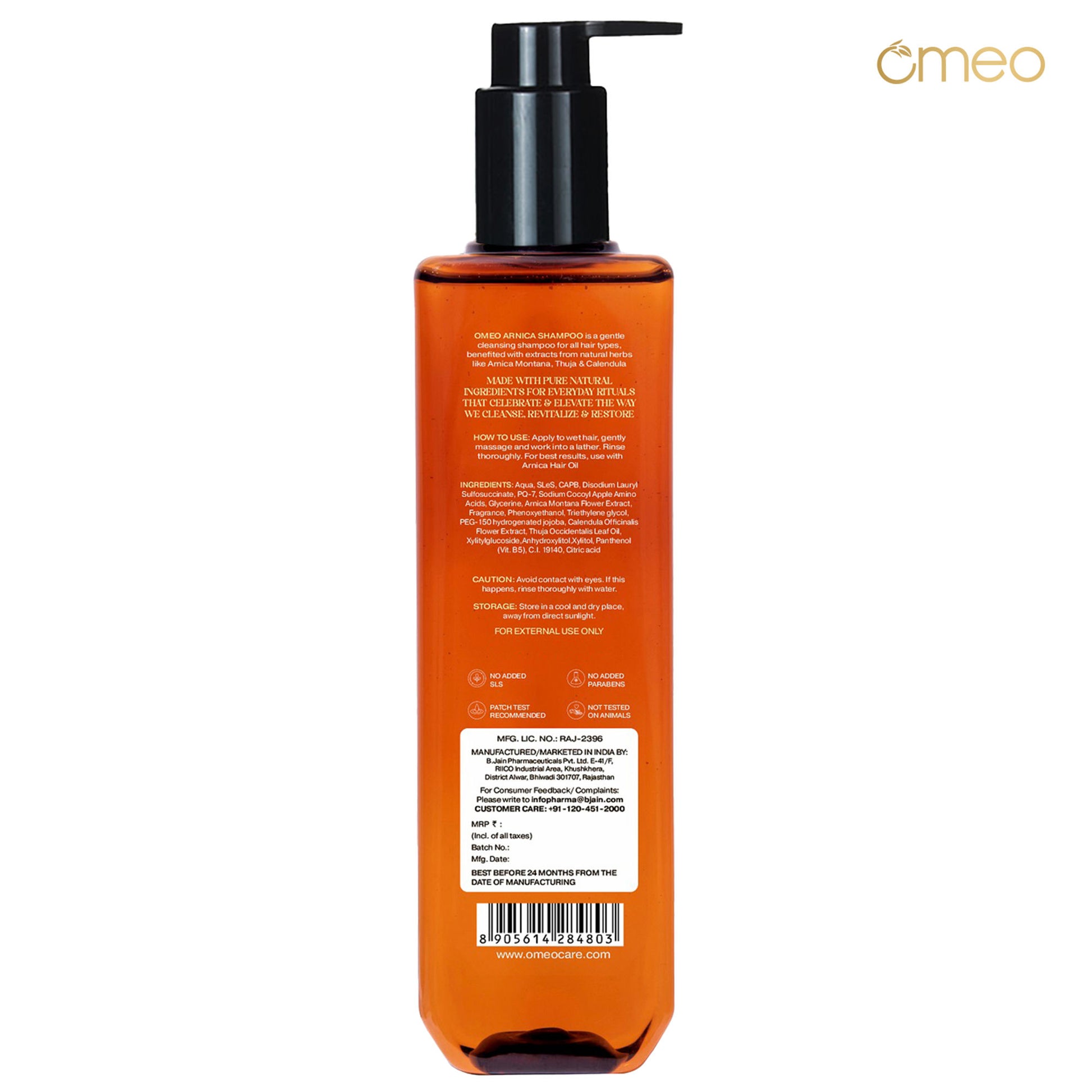 Omeo Arnica Shampoo With Arnica Extracts - Anti Hairfall, Prevents Hair Fall & Promotes Hair Growth