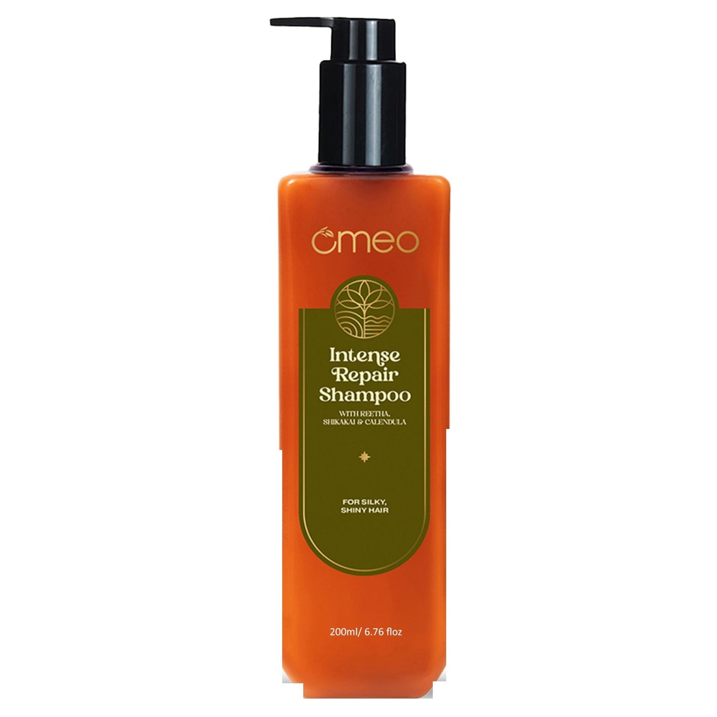 Omeo Intense Repair Shampoo With Reetha & Shikakai - Daily Use, Gentle Cleansing, Shine & Silky Hair
