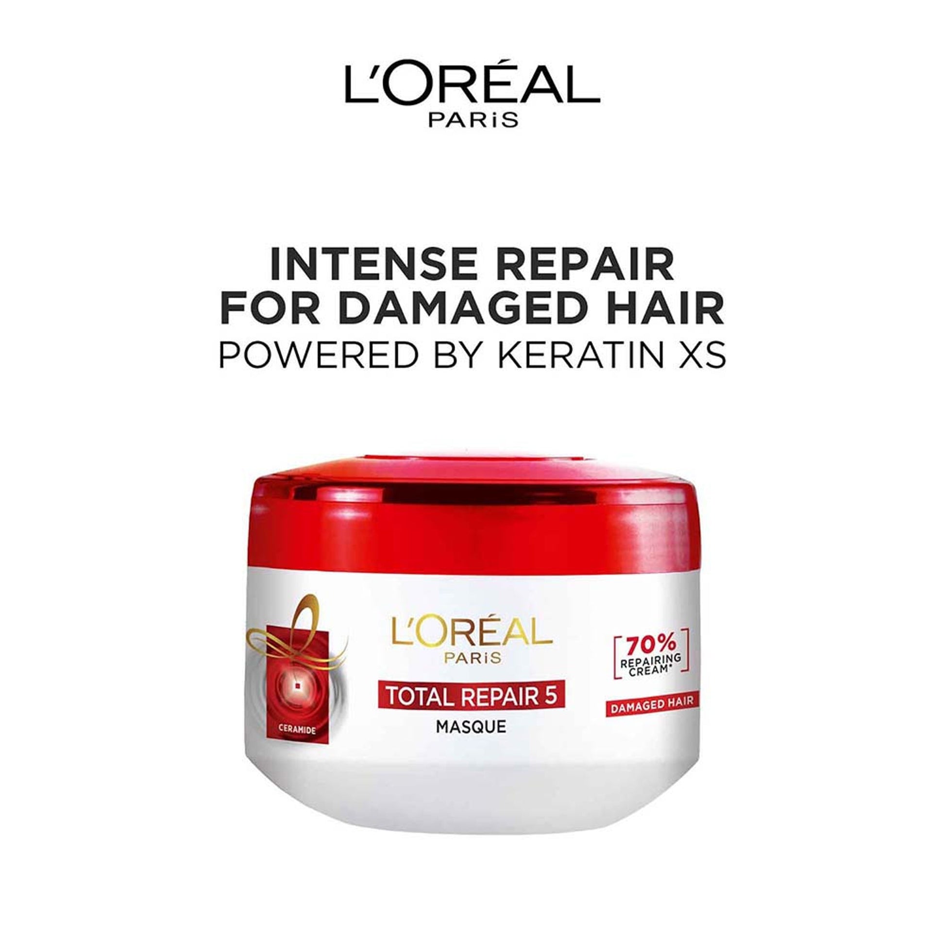 L'Oreal Paris Total Repair 5 Hair Masque With Protien + Ceramide For Damaged & Weak Hair