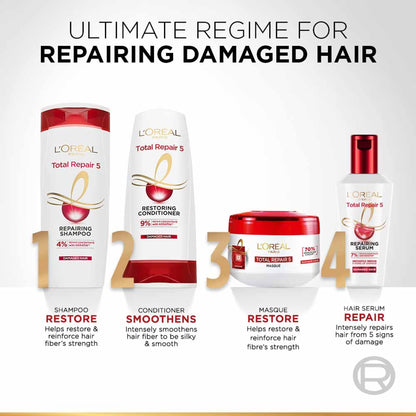 L'Oreal Paris Total Repair 5 Hair Masque With Protien + Ceramide For Damaged & Weak Hair