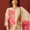 Dhiyona IE Floral Printed Notch-Neck Straight Kurta With Trousers And Dupatta