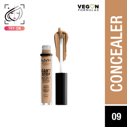 NYX Professional Makeup Can't Stop Won't Stop Contour Concealer - Medium Olive - Medium Olive