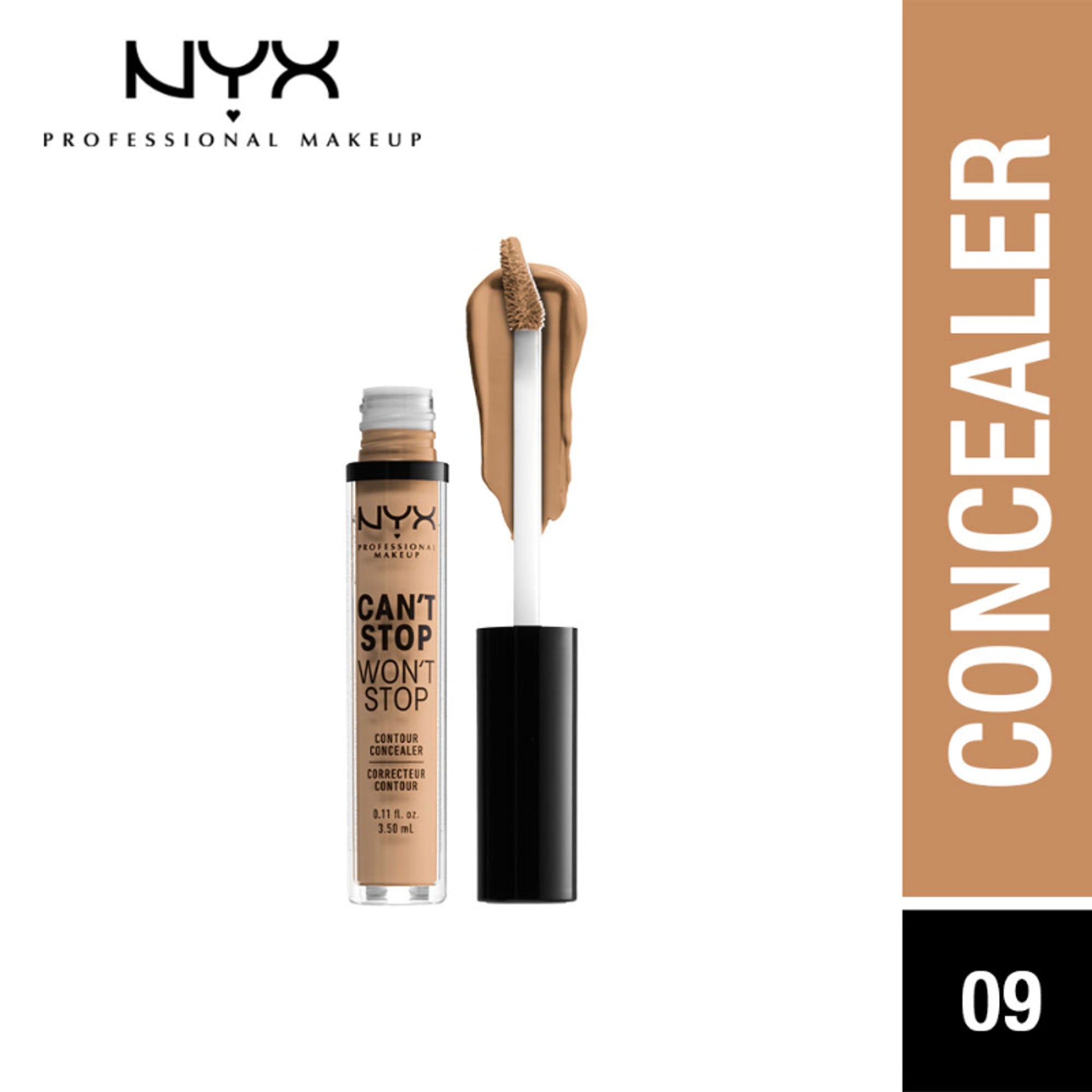 NYX Professional Makeup Can't Stop Won't Stop Contour Concealer - Medium Olive - Medium Olive
