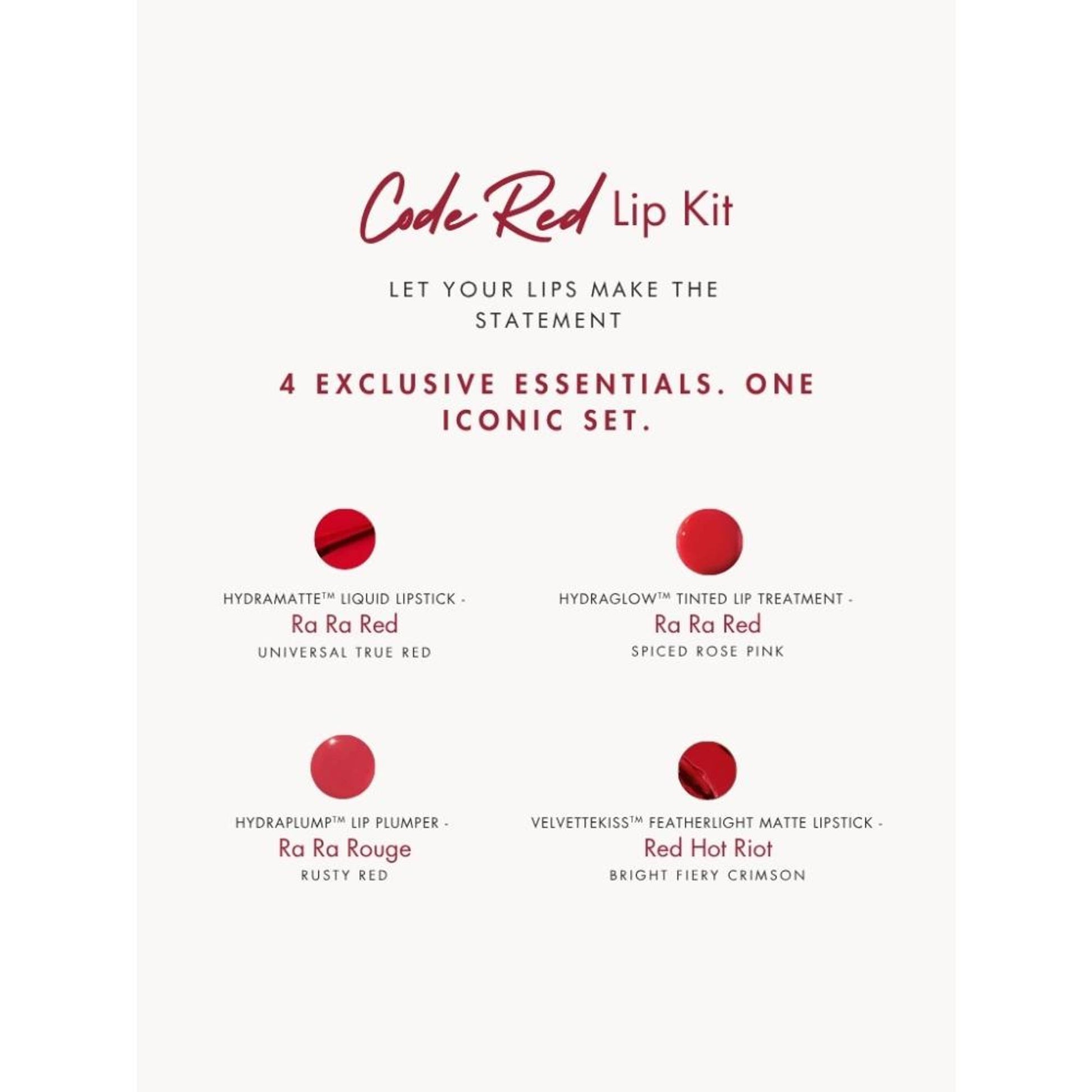 HYUE Code Red Lip Gift Set
