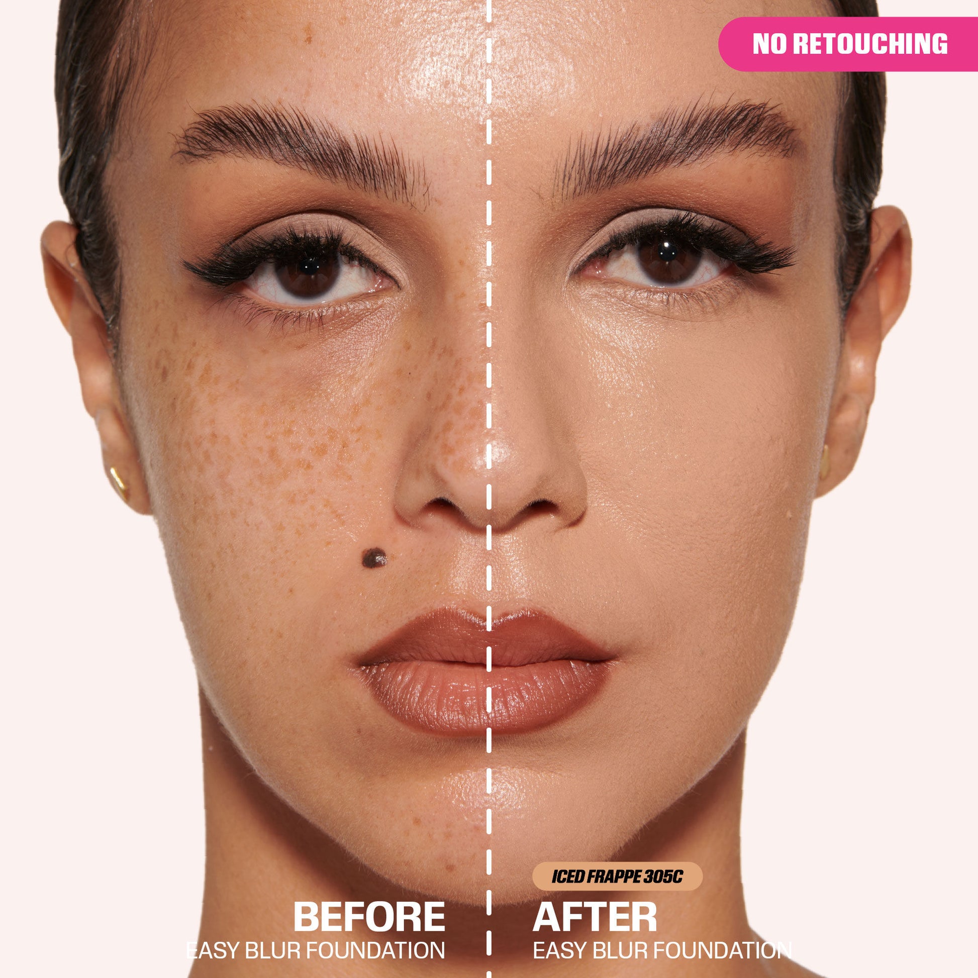 Easy Blur Natural Airbrush Foundation with Niacinamide - Iced Frappe 305C