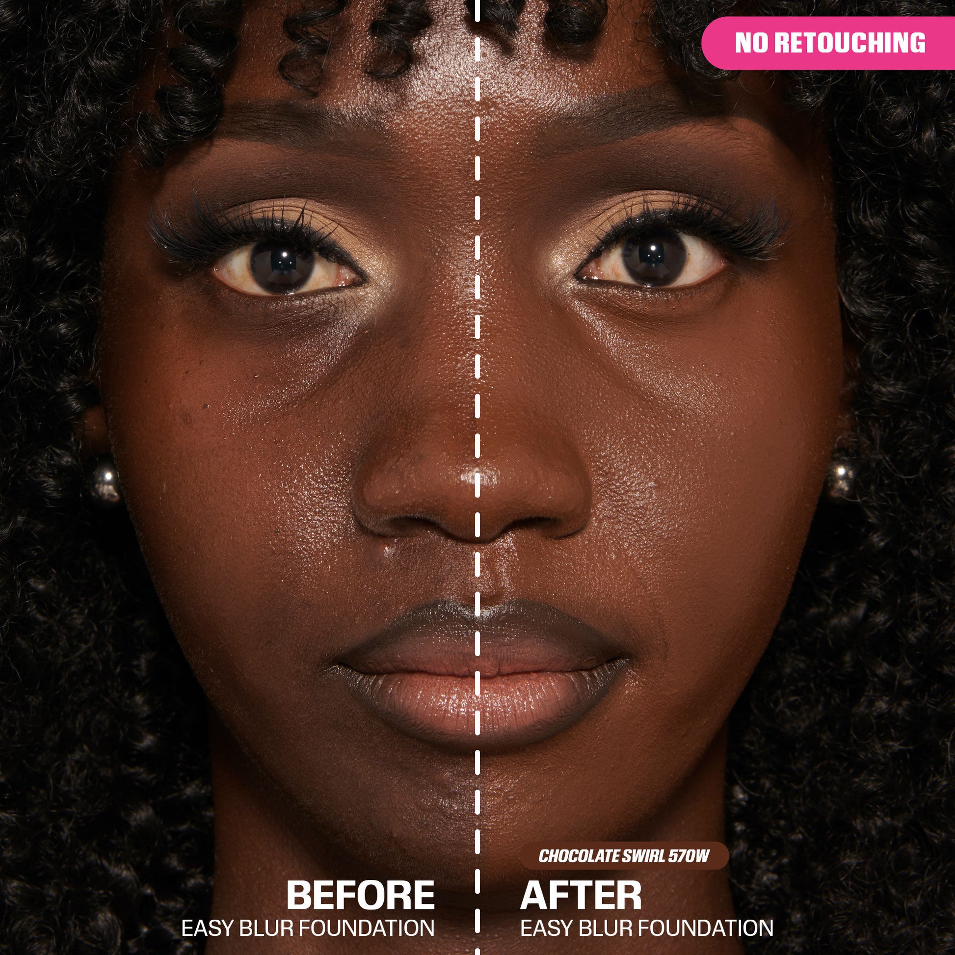 Easy Blur Natural Airbrush Foundation with Niacinamide - Chocolate Swirl 570W