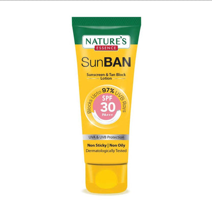 Nature's Essence Sunban Spf 30 Pa+++ Sunscreen & Tan Block Lotion