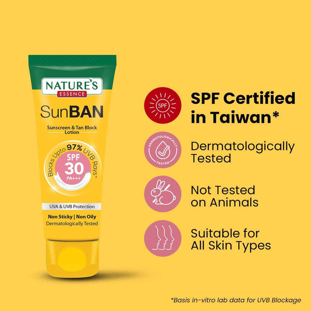 Nature's Essence Sunban Spf 30 Pa+++ Sunscreen & Tan Block Lotion
