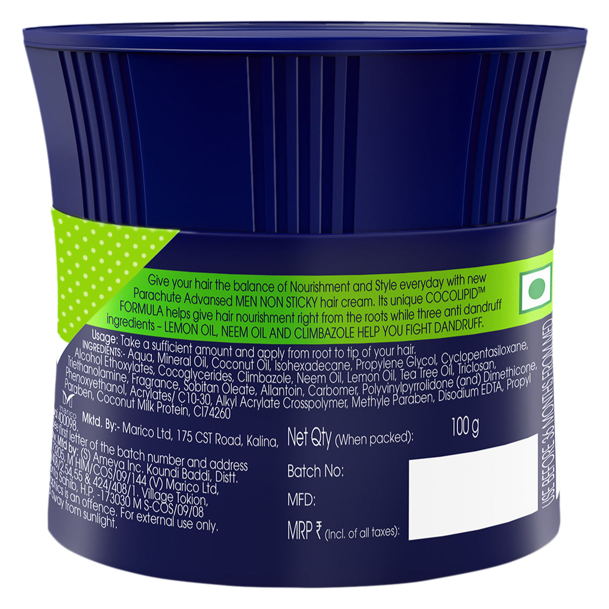 Parachute Advansed Hair Cream Anti-Dandruff