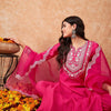 Dhiyona IE Floral Yoke Design Regular Thread Work Kurta With Trousers & Dupatta