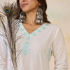 Dhiyona IE Women Ethnic Motifs Embroidered Sequinned Floral Kurta