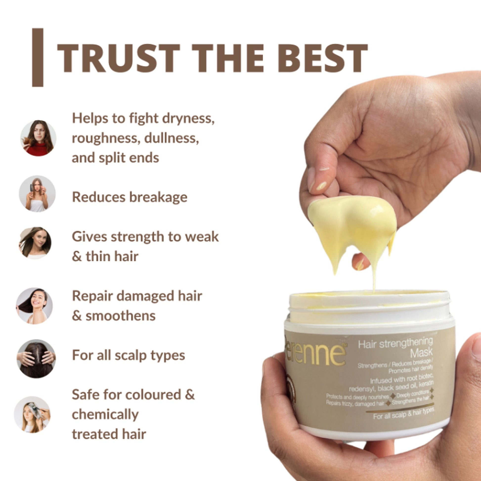 Perenne Hair Strengthening Mask