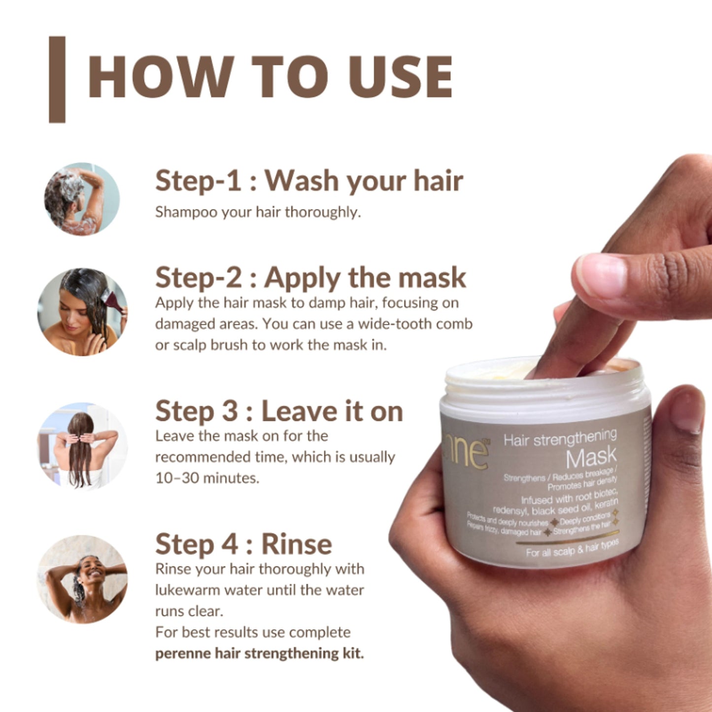 Perenne Hair Strengthening Mask