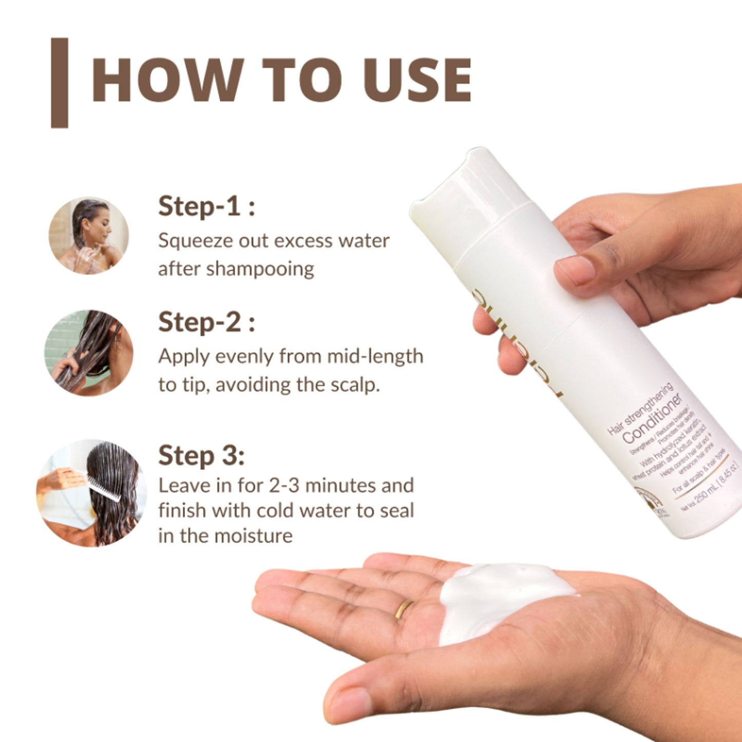 Perenne Hair Strengthening Conditioner With Hydrolyzed Keratin And Wheat Protein