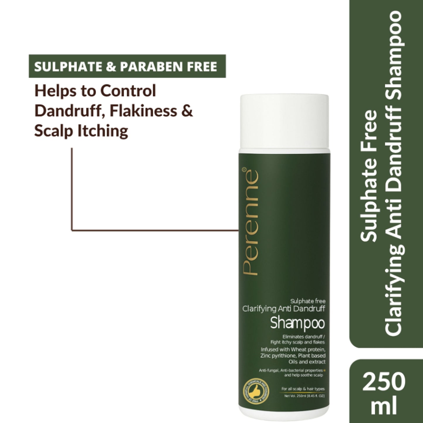 Perenne Sulphate Free Clarifying Anti Dandruff Shampoo