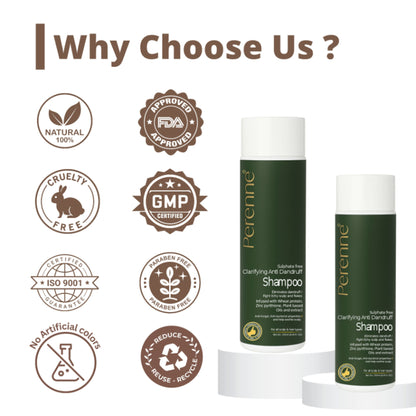 Perenne Sulphate Free Clarifying Anti Dandruff Shampoo