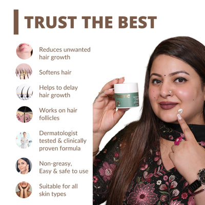 Perenne Hair Retardant Cream for Reducing Facial And Body Hair