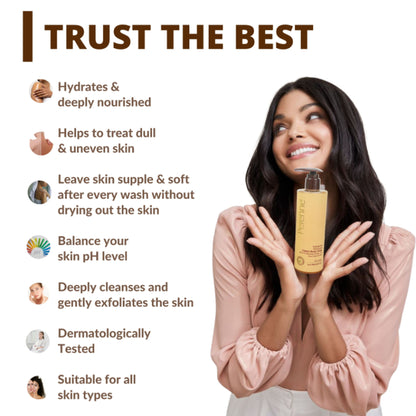 Perenne Sulphate Free Glow Booster Detan Body Wash