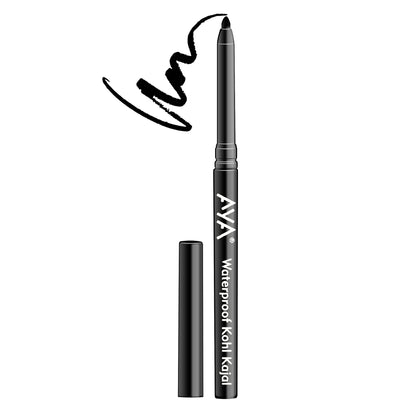 AYA Waterproof Eyeliner + Jet Black Kohl Kajal - 