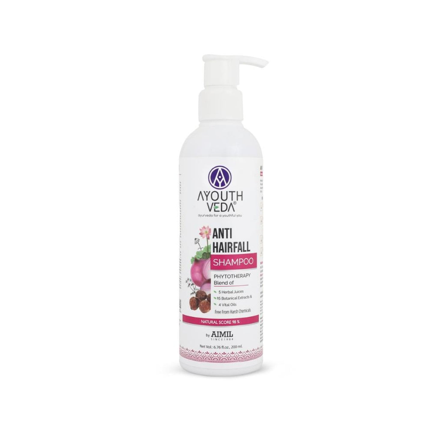 Anti-Hair Fall Shampoo with Neem, Shikakai & 25+ Botanicals to Strengthen Roots & Reduce Hair Fall