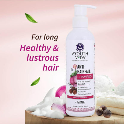 Anti-Hair Fall Shampoo with Neem, Shikakai & 25+ Botanicals to Strengthen Roots & Reduce Hair Fall