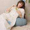 Indyancart IE Floral Printed Notch Neck Pure Cotton A-Line Kurta With Trousers