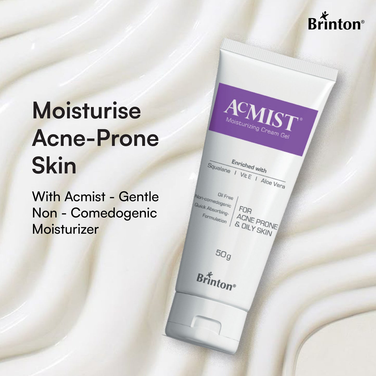 Brinton Acmist Moisturizing Cream Gel With Quick Absorbing Formulation