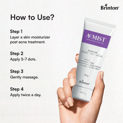 Brinton Acmist Moisturizing Cream Gel With Quick Absorbing Formulation