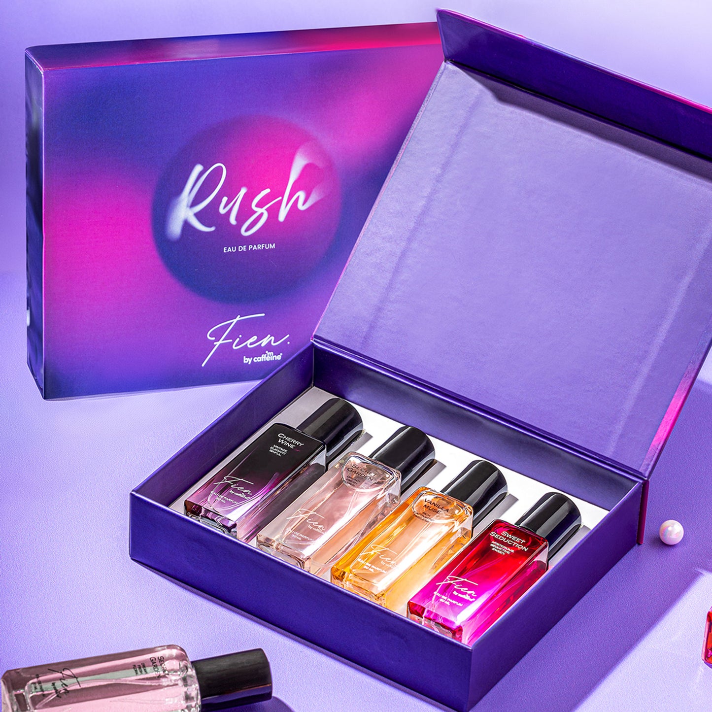 MCaffeine Fien Rush EDP Perfume Gift Set For Women- Premium Rakhi Gift Box