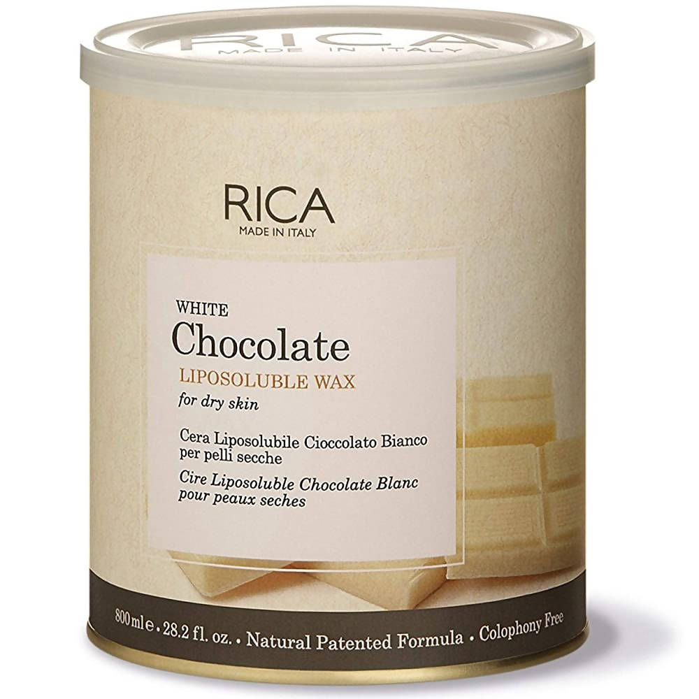 Rica White Chocolate Liposoluble Wax for Dry Skin - Indyancart
