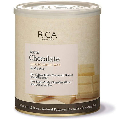 Rica White Chocolate Liposoluble Wax for Dry Skin - Indyancart