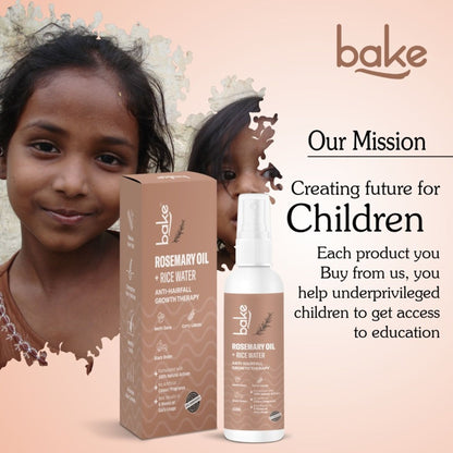 BAKE Rosemary + Rice Water Hair Growth Therapy For Hair Fall & Strengthen Hair Follicles