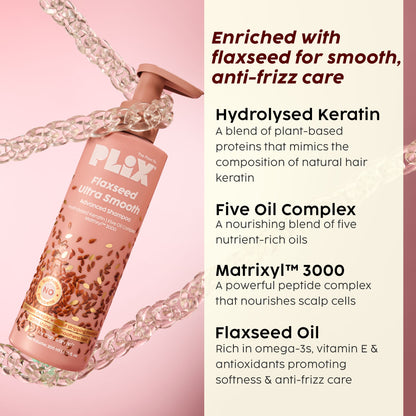 Plix The Plant Fix Flaxseed Ultrasmooth Advanced Shampoo