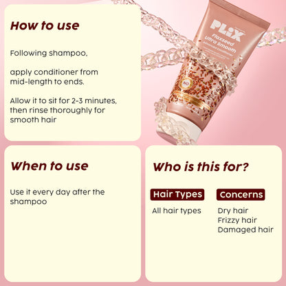 Plix The Plant Fix Flaxseed Ultrasmooth Advanced Conditioner