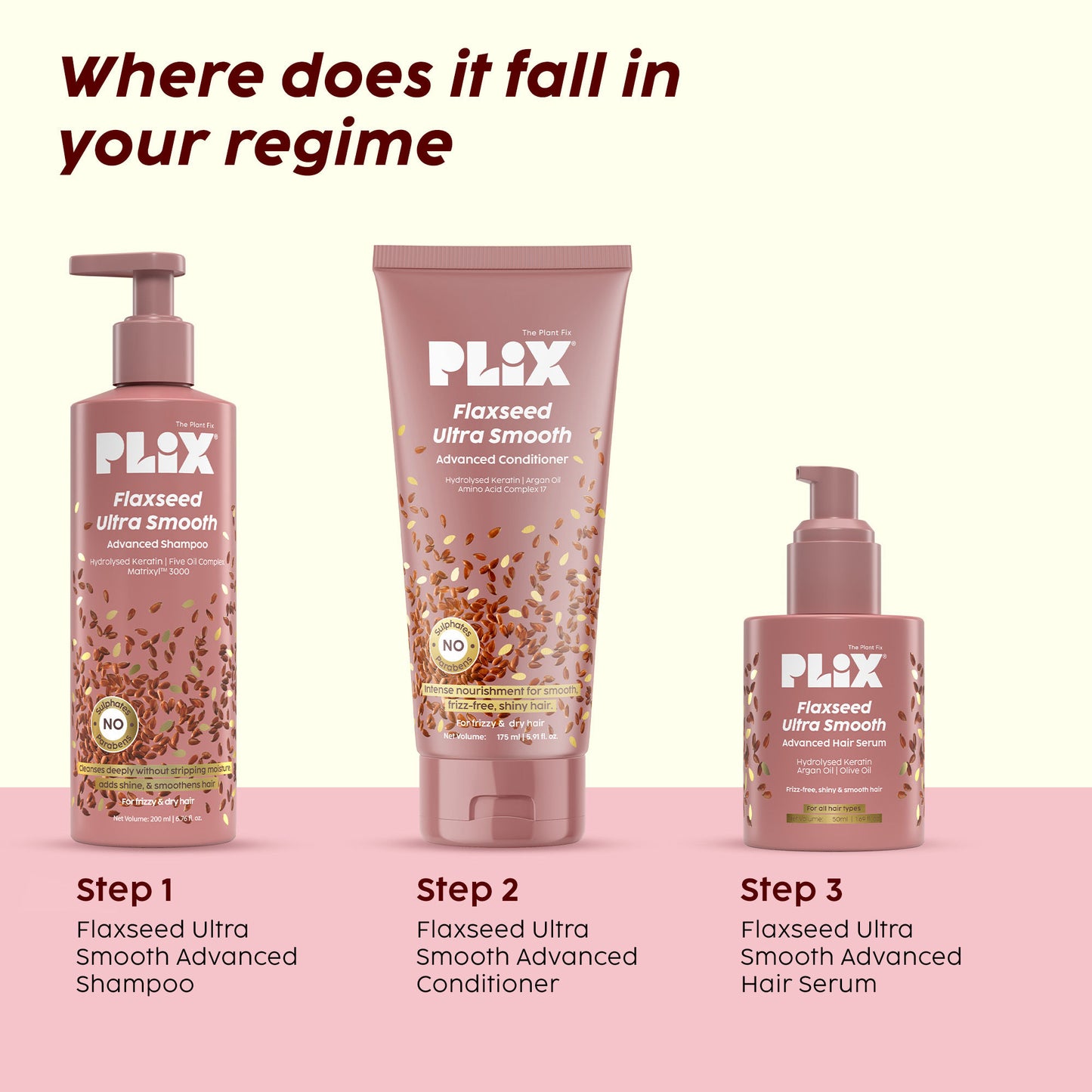 Plix The Plant Fix Flaxseed Ultrasmooth Advanced Conditioner