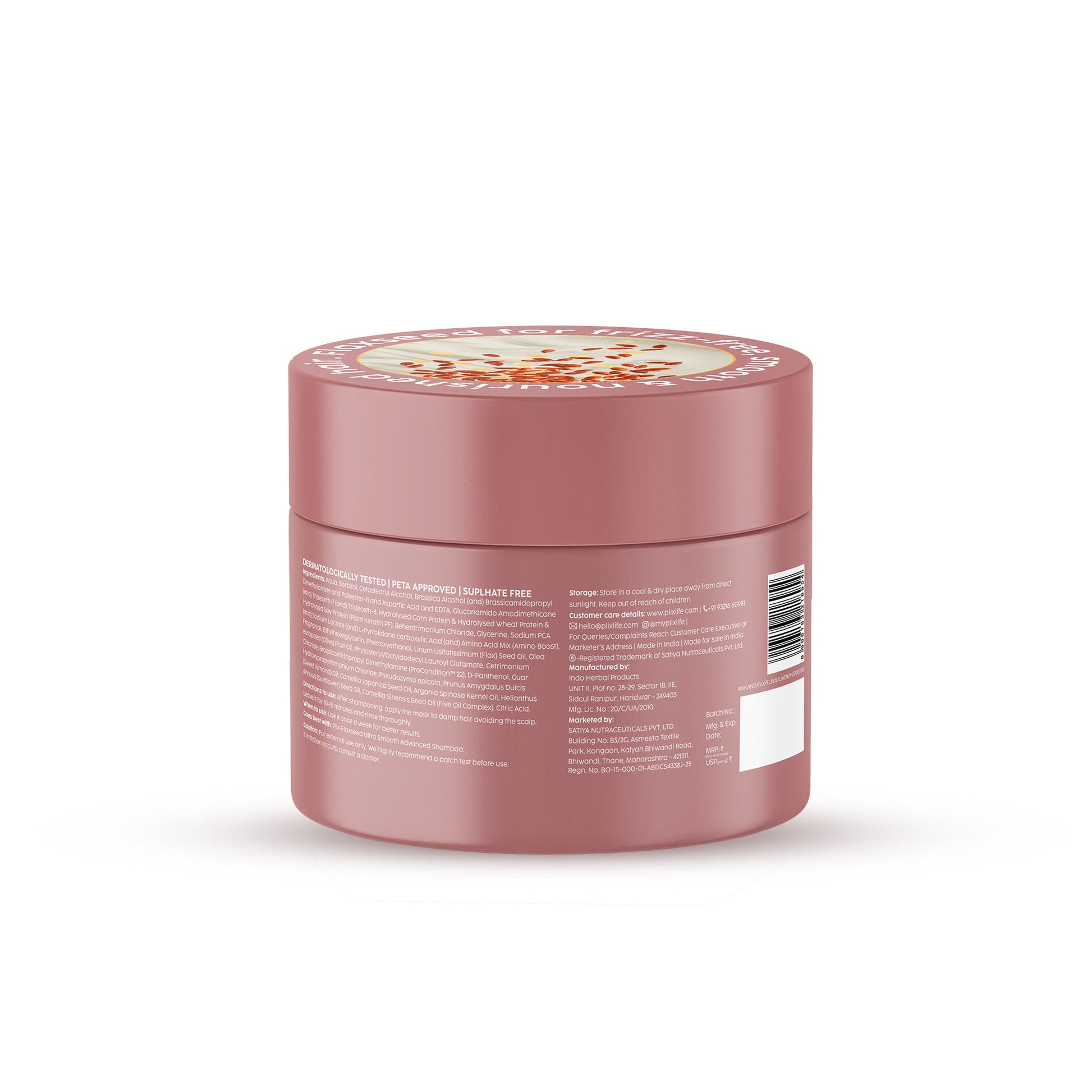 Plix The Plant Fix Flaxseed Keratin Smoothening Mask