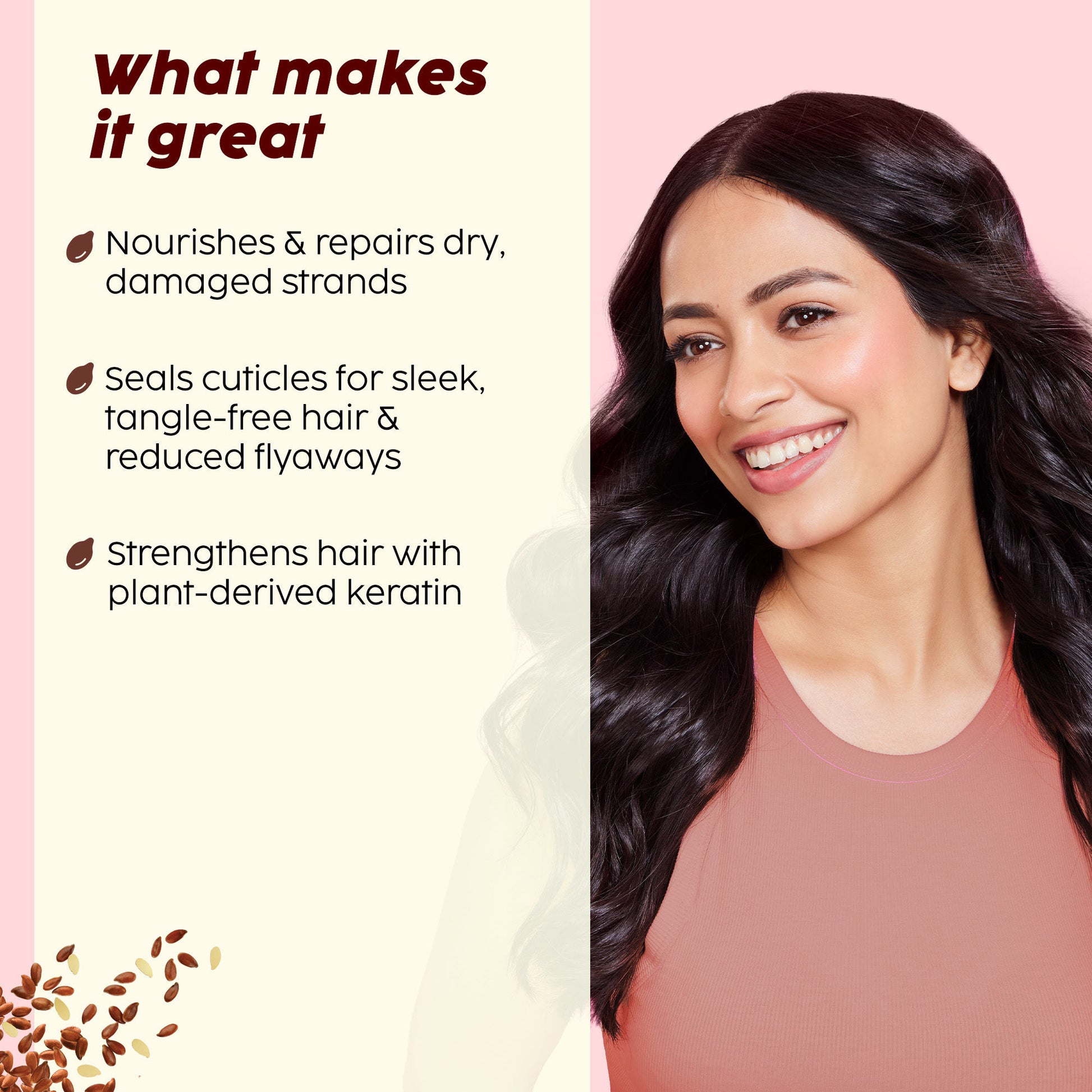 Plix The Plant Fix Flaxseed Keratin Smoothening Mask