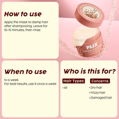 Plix The Plant Fix Flaxseed Keratin Smoothening Mask