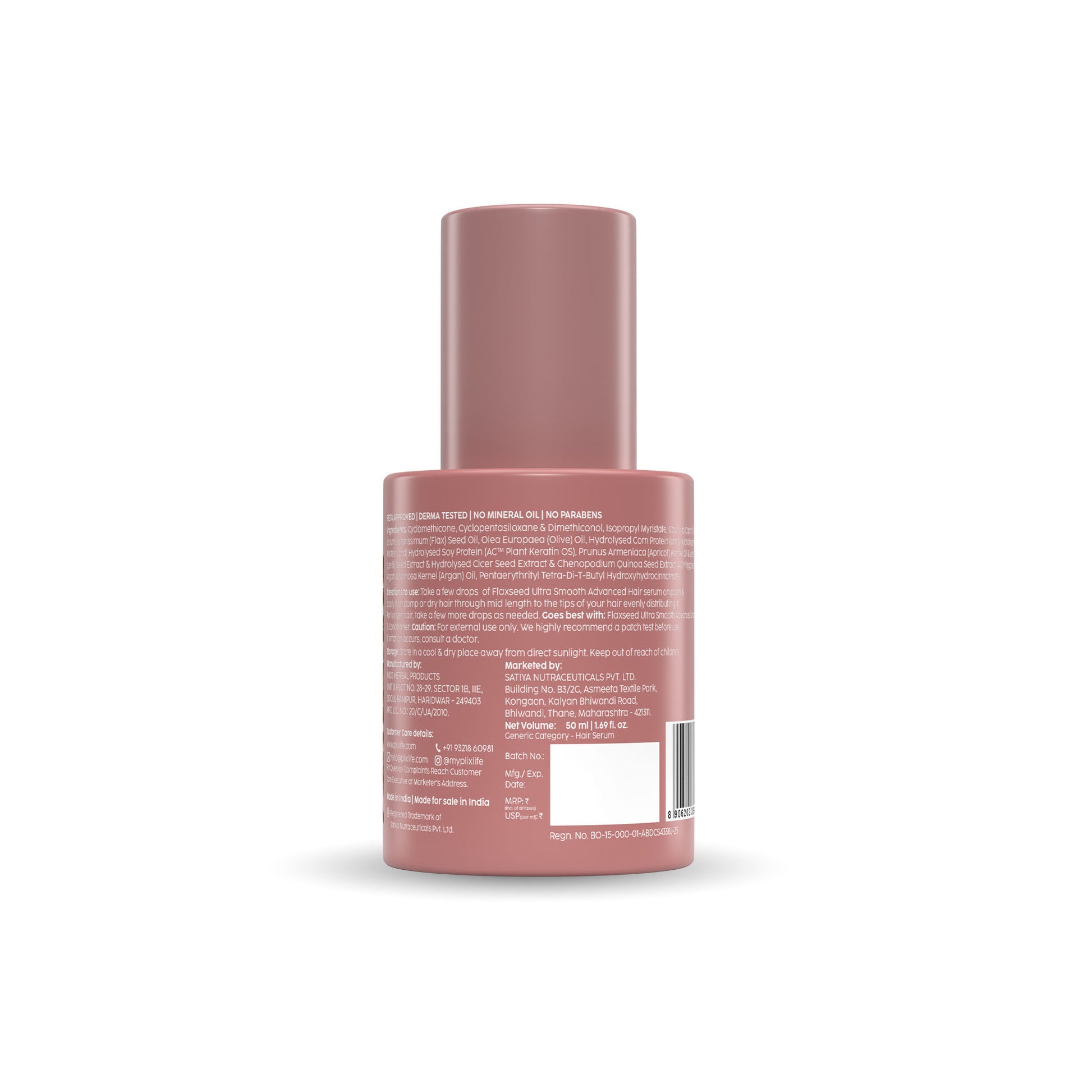 Plix The Plant Fix Flaxseed Keratin Smoothening Anti-Frizz Serum