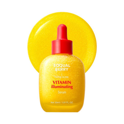Eqqualberry Vitamin C Face Serum – Niacinamide & Ceramides, Brightening & Hydrating