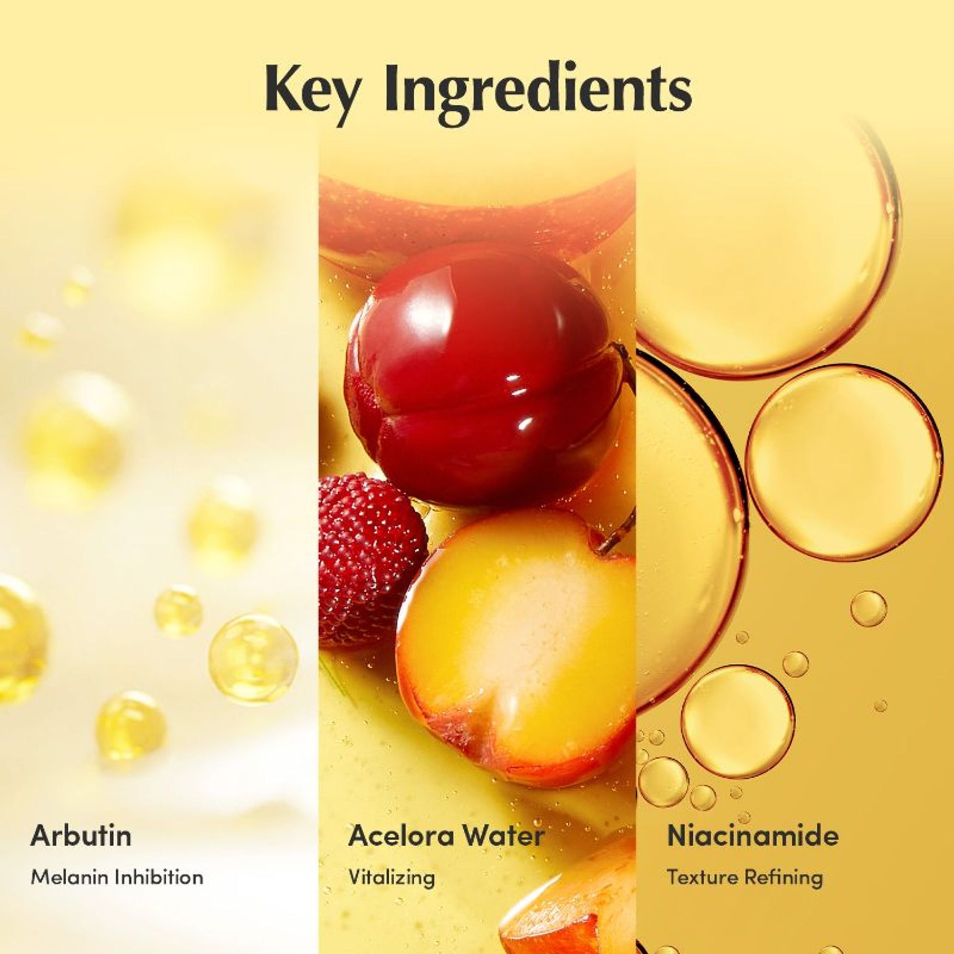 Eqqualberry Vitamin C Face Serum – Niacinamide & Ceramides, Brightening & Hydrating