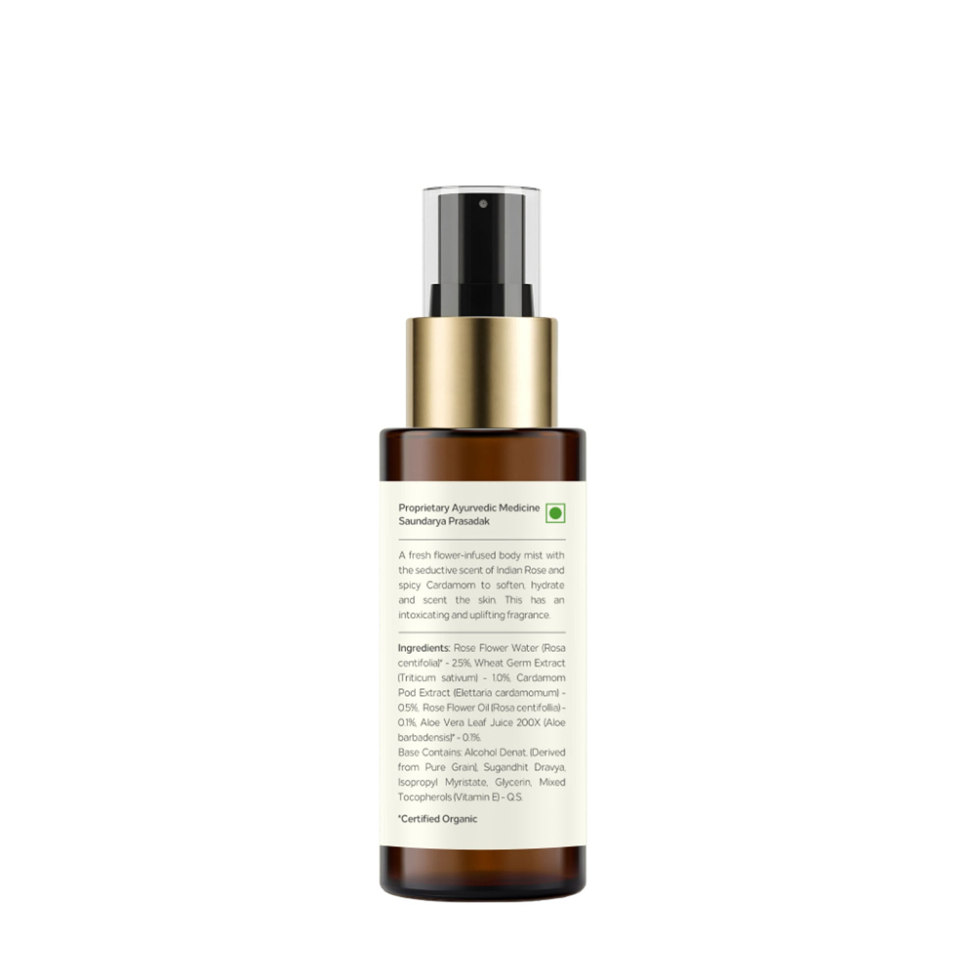Forest Essentials Body Mist Rose & Cardamom (Body Spray)