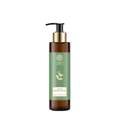 Forest Essentials Silkening Shower Wash - Oudh & Green Tea