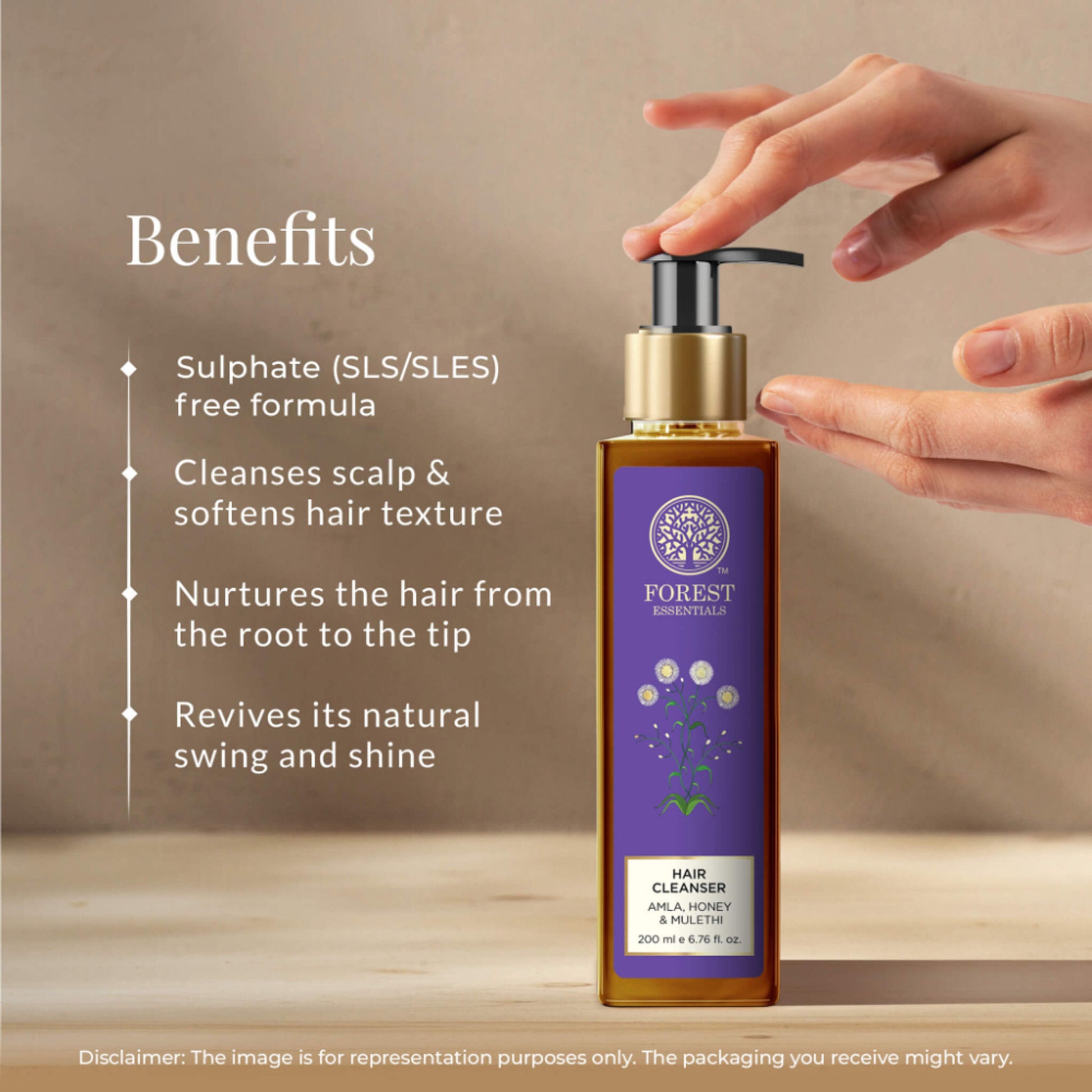 Forest Essentials Hair Cleanser - Amla, Honey & Mulethi