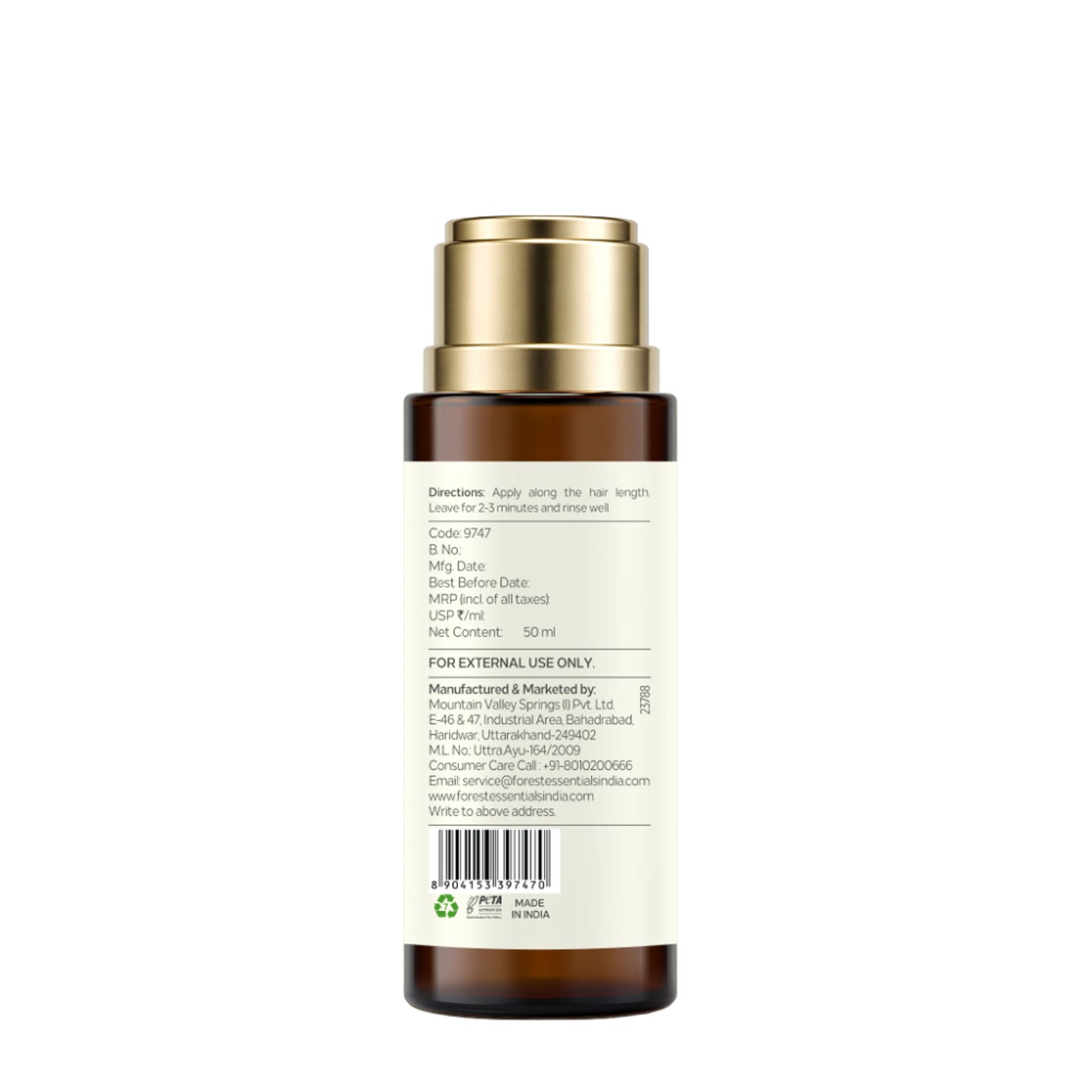 Forest Essentials Hair Conditioner - Japapatti & Brahmi