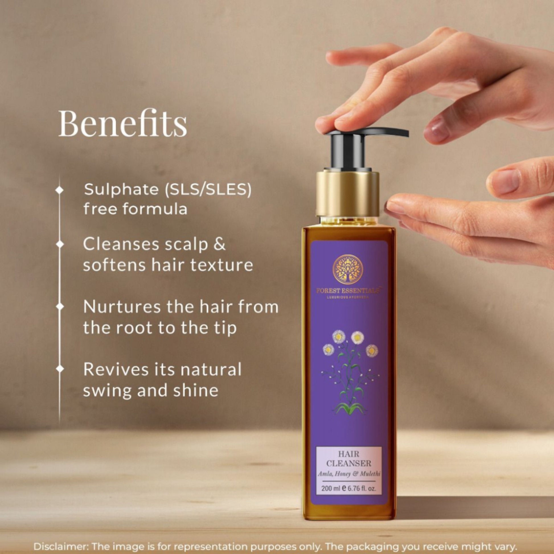 Forest Essentials Hair Cleanser - Amla, Honey & Mulethi