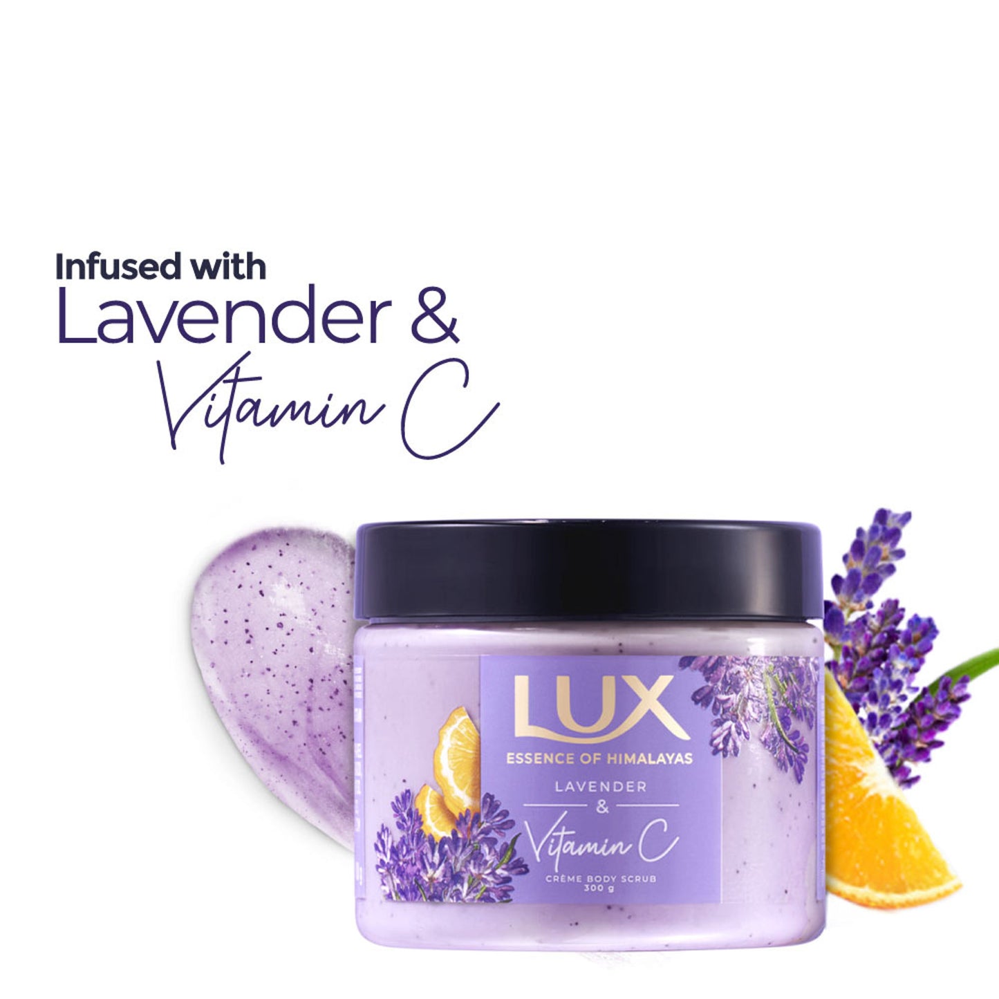 Lux Essence Of Himalayas Lavender & Vitamin C Body Scrub