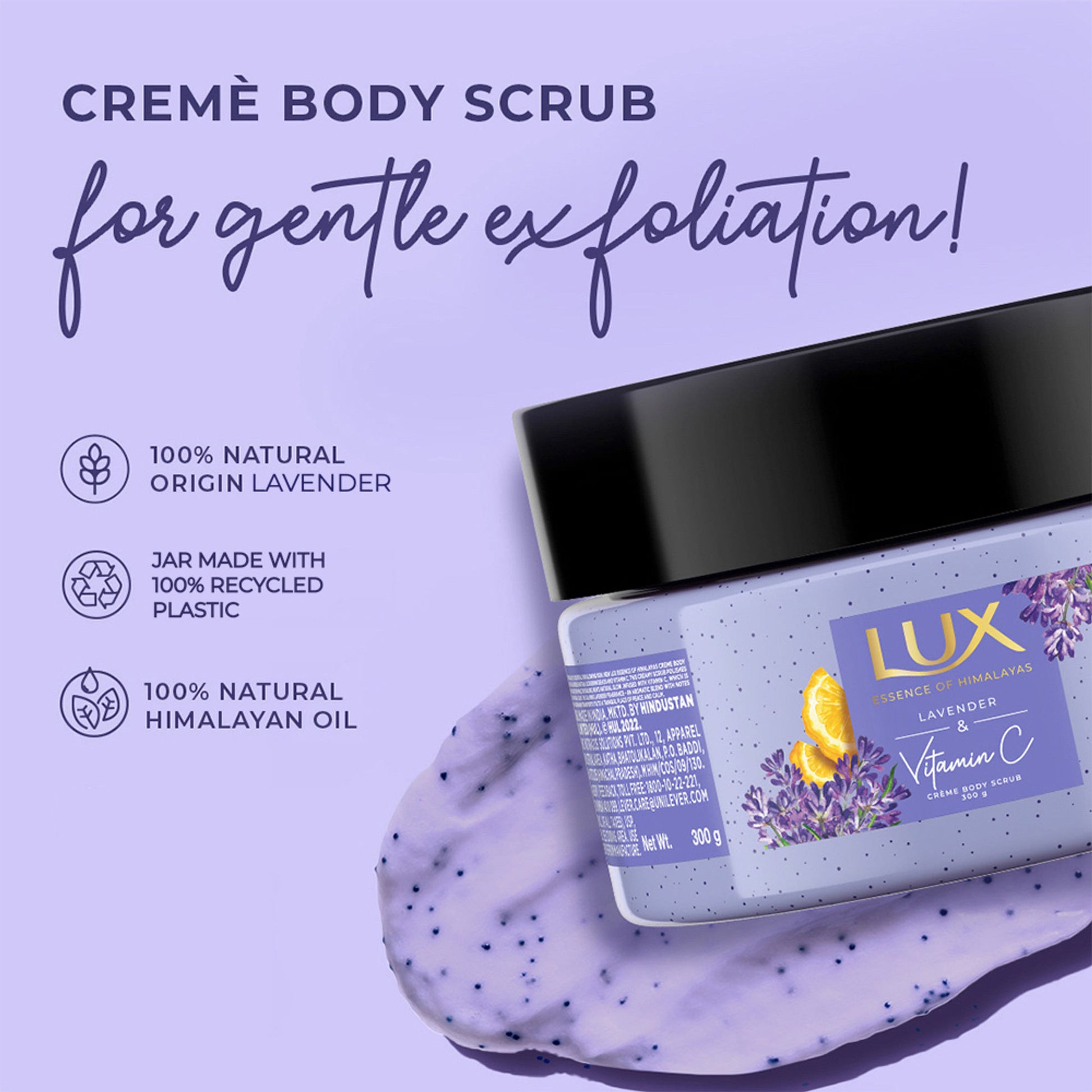 Lux Essence Of Himalayas Lavender & Vitamin C Body Scrub