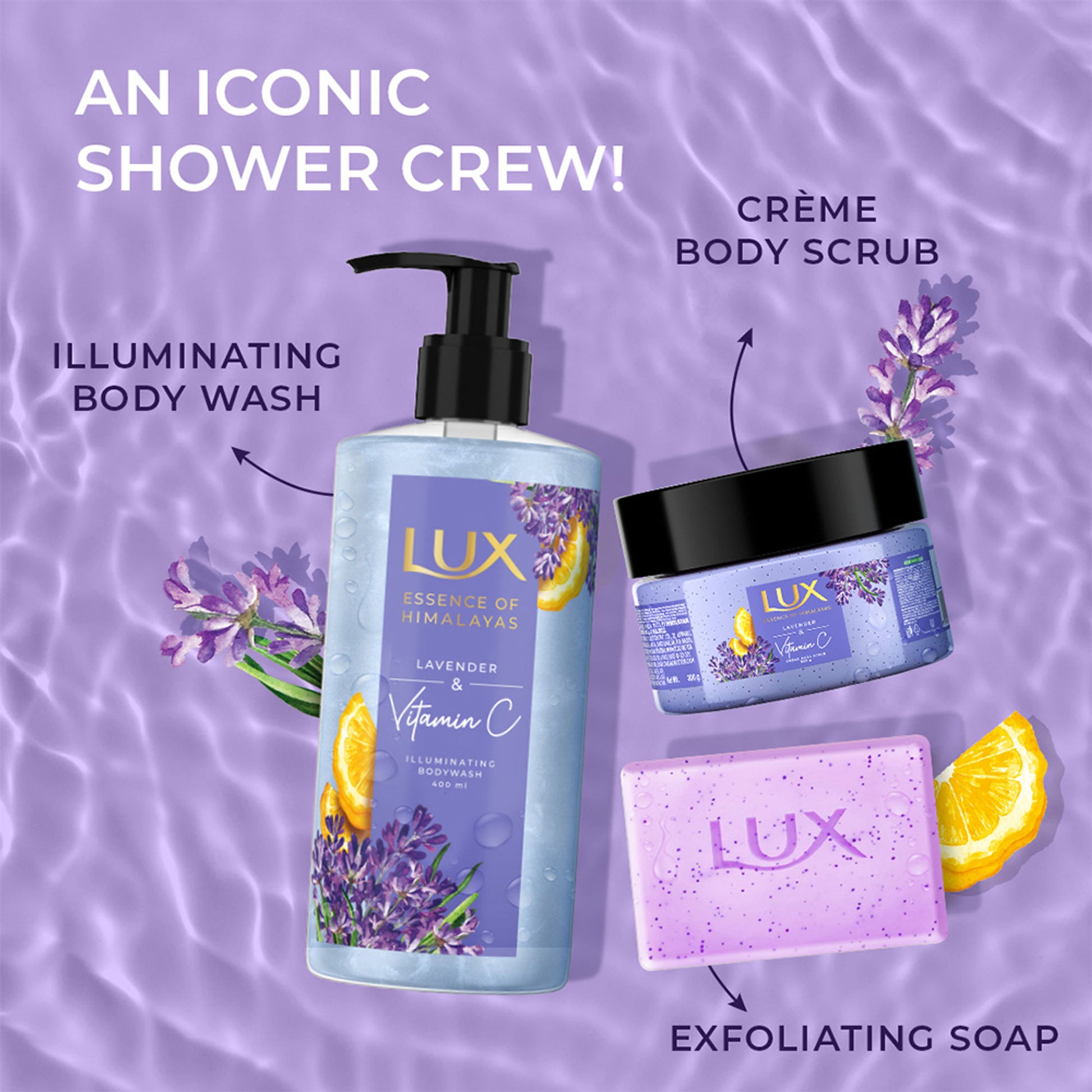 Lux Essence Of Himalayas Lavender & Vitamin C Body Scrub