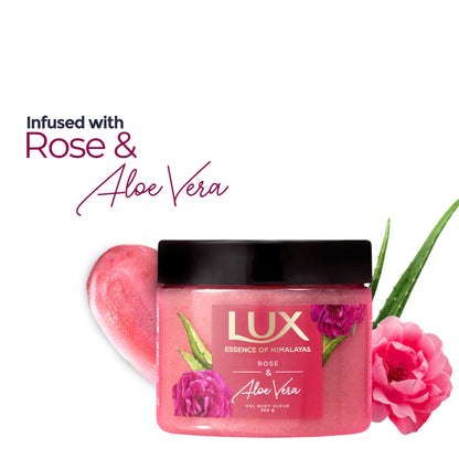 Lux Essence Of Himalayas Rose & Aloe Vera Body Scrub